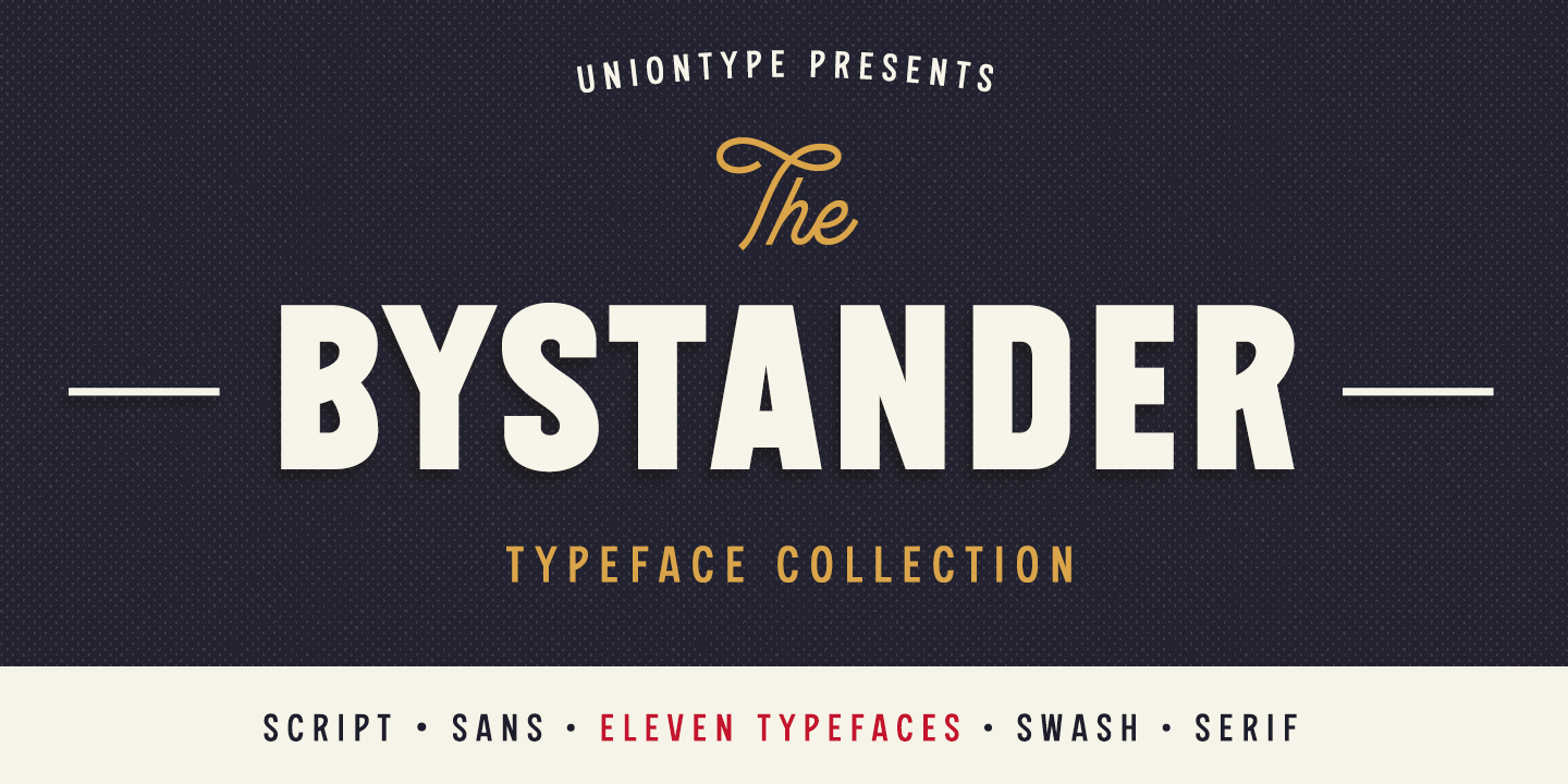 Шрифт The Bystander Collection